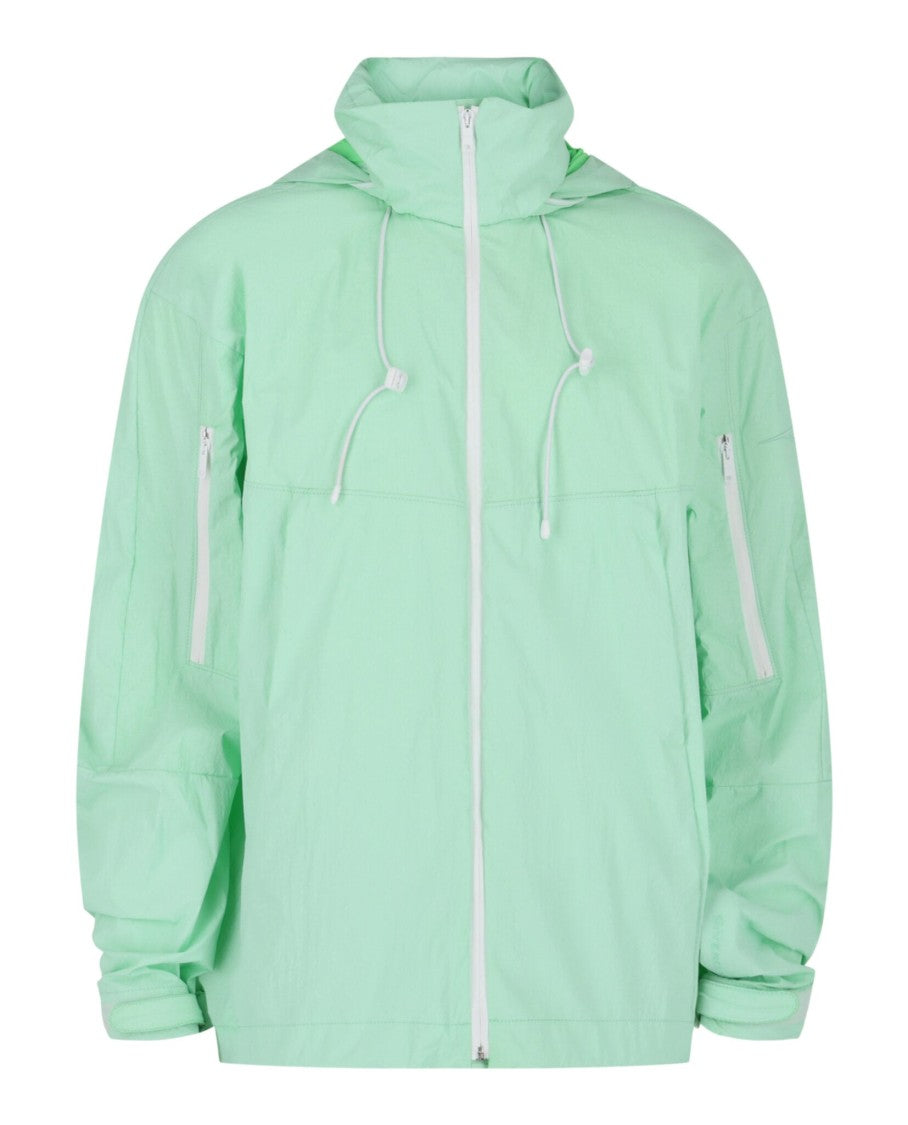 Givenchy Logo Printed Hooded Windbreaker