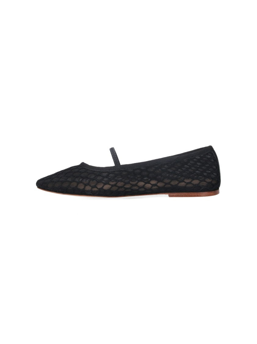 A.P.C. Swan Mesh Ballerinas Black