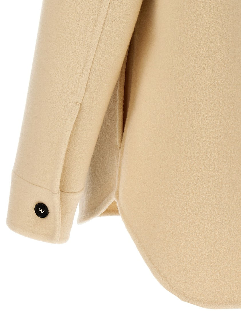 Jil Sander Tailored Wool Coat With Button Closure