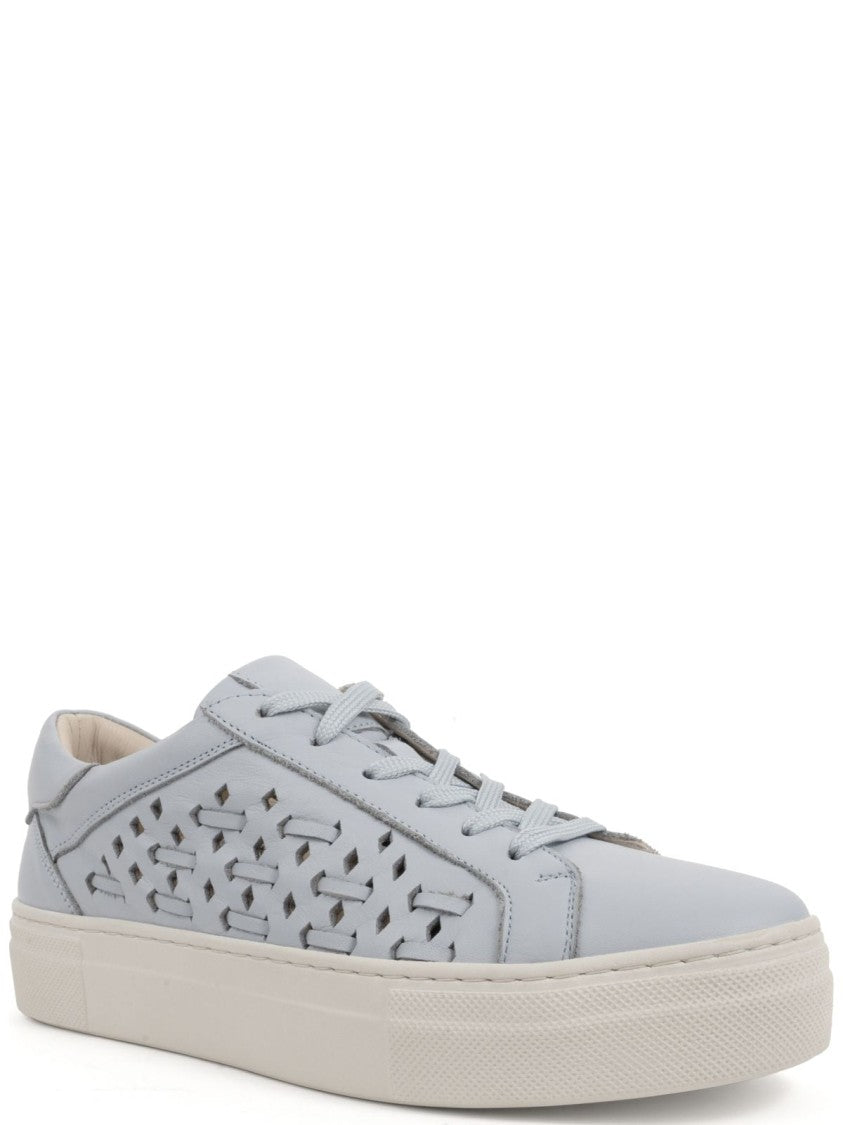 Sergio Moretti Intricate Cut-Out Trainers In Soft Cow Leather