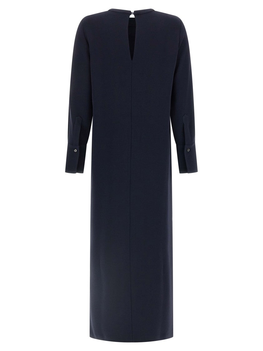 Alberto Biani Long Cady Tunic Dress With Teardrop Cut-Out