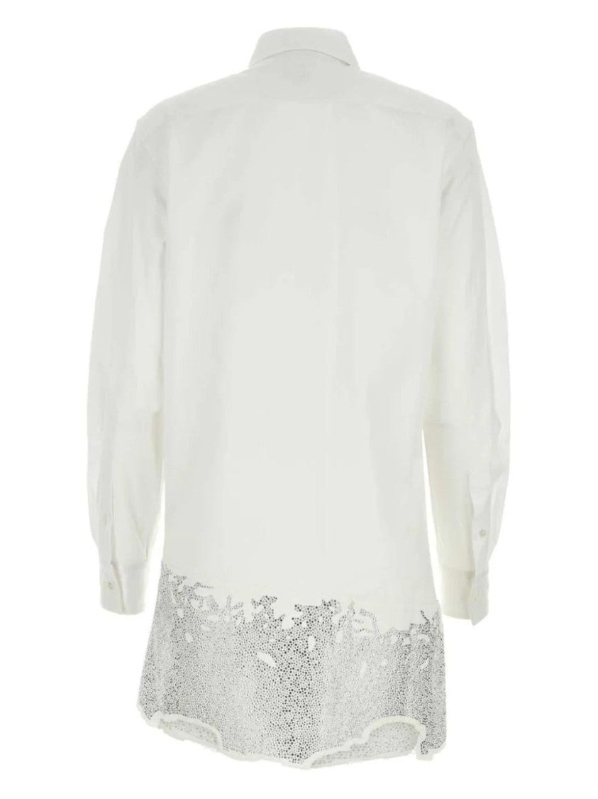 J. W. Anderson Crystal-Embellished Cotton Shirtdress