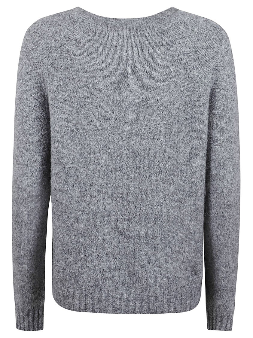 Max Mara Alpaca Knit Sweater With Classic Crew Neckline