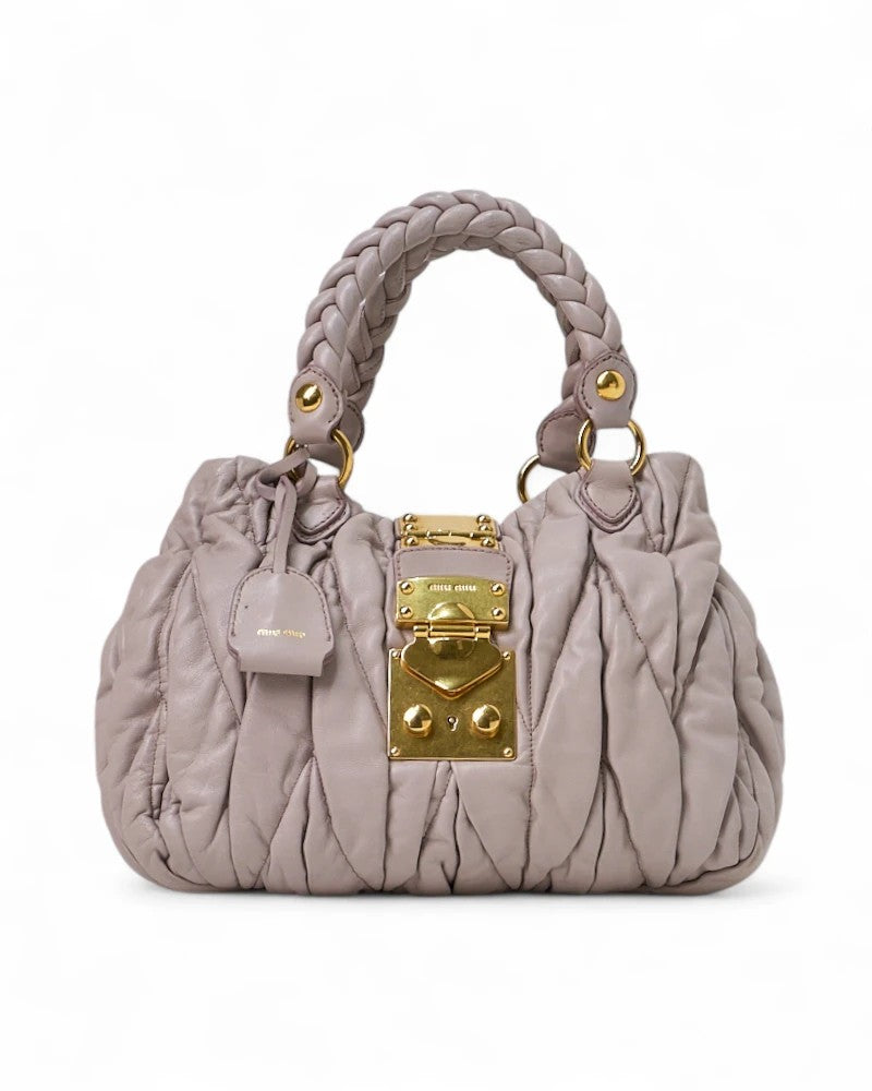 Miu Miu Coffer Small Groffata Lilac