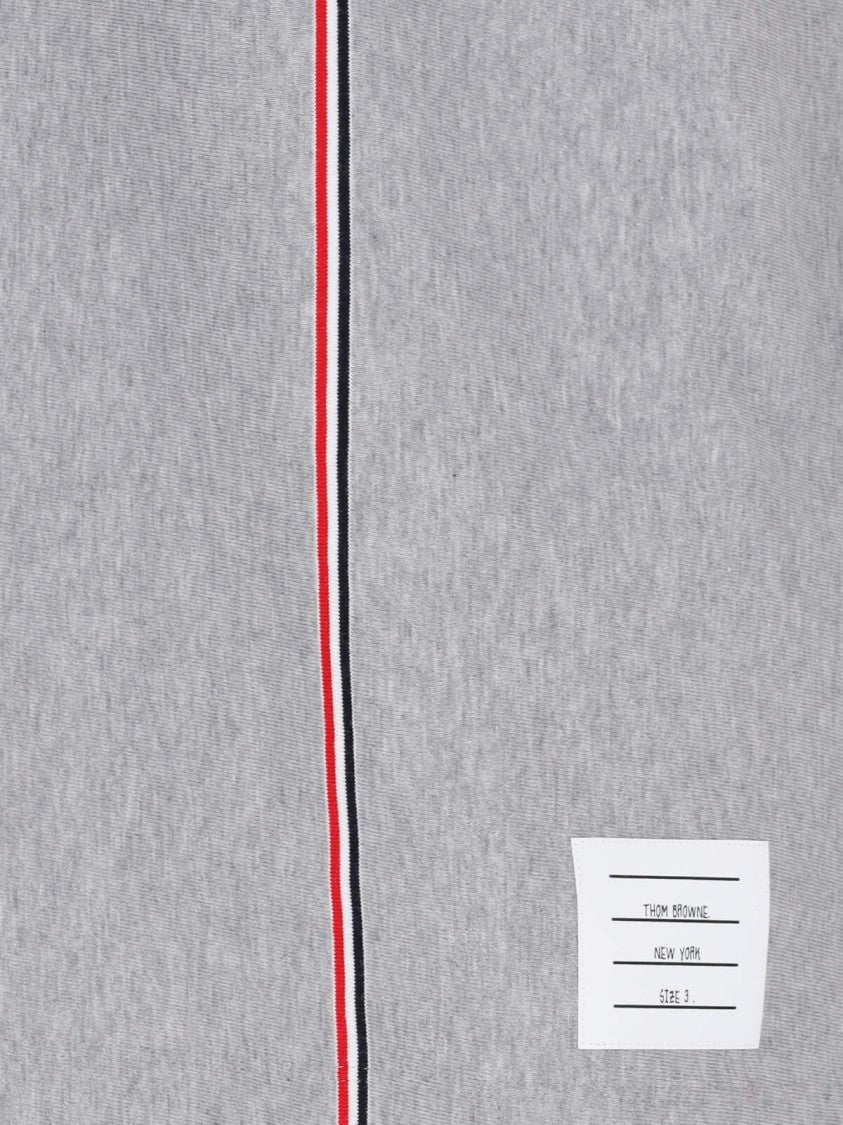 Thom Browne Lightweight Grey T-Shirt With Classic Crew Neckline