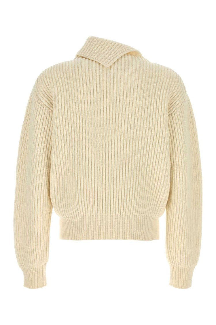 Jil Sander Ivory Wool Sweater