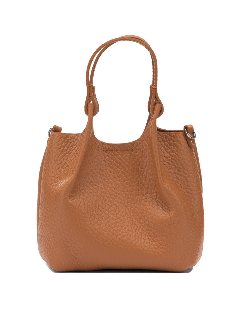 Gianni Chiarini Textured Leather Handbag With Dual Top Handles