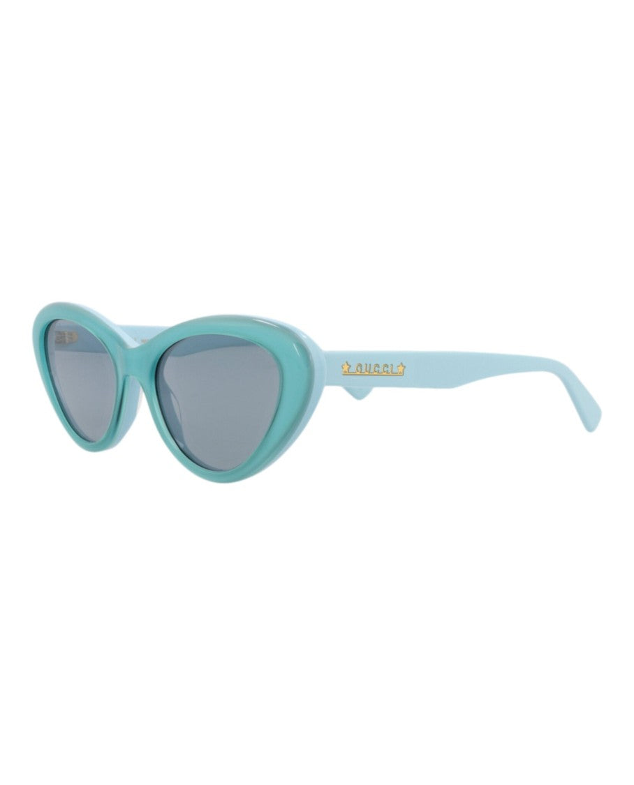 Gucci Cat Eye-Frame Acetate Sunglasses With Gold Accents