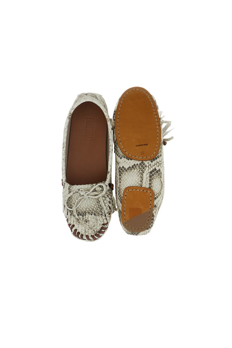 Paris Texas Indiana Python-Effect Loafers