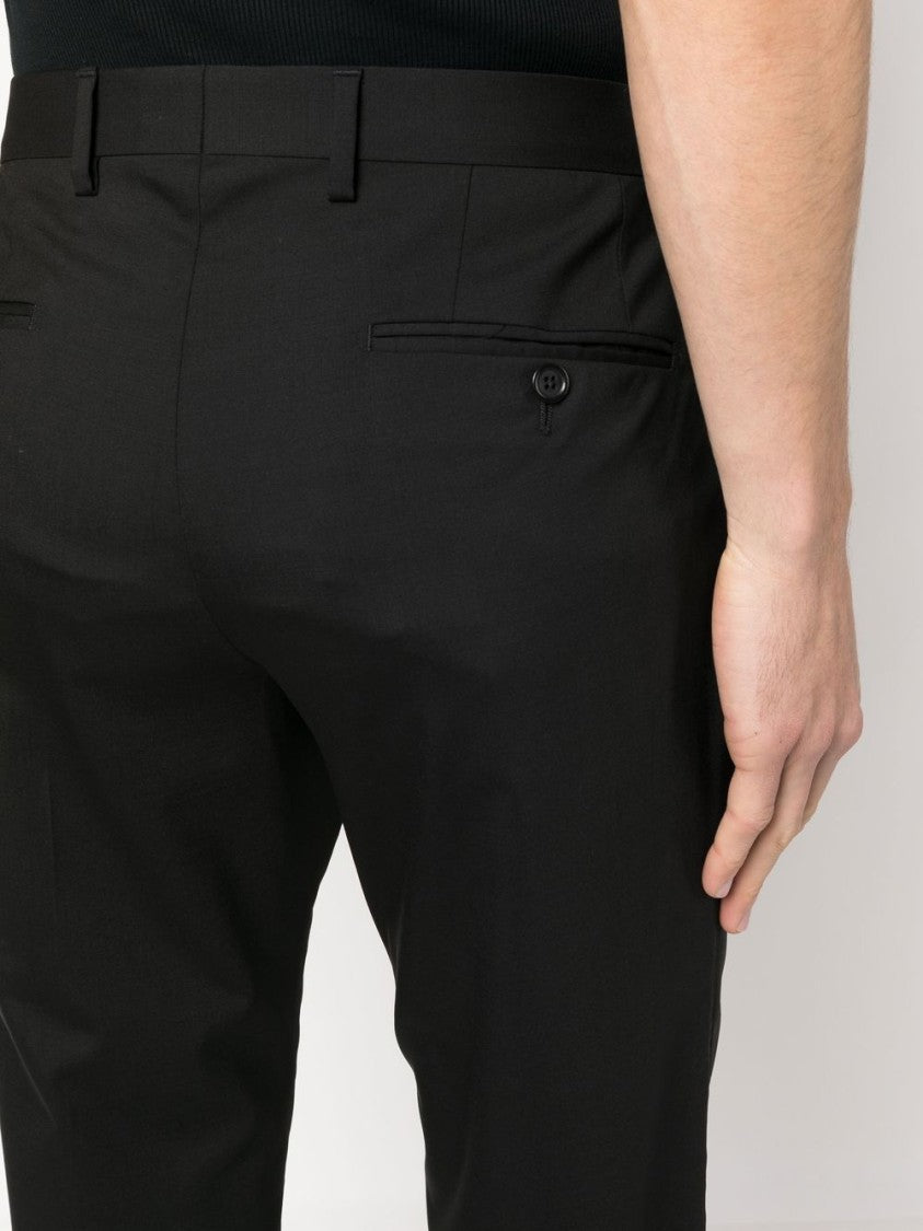 Dolce & Gabbana Tailored Black Suit With Notch Lapels