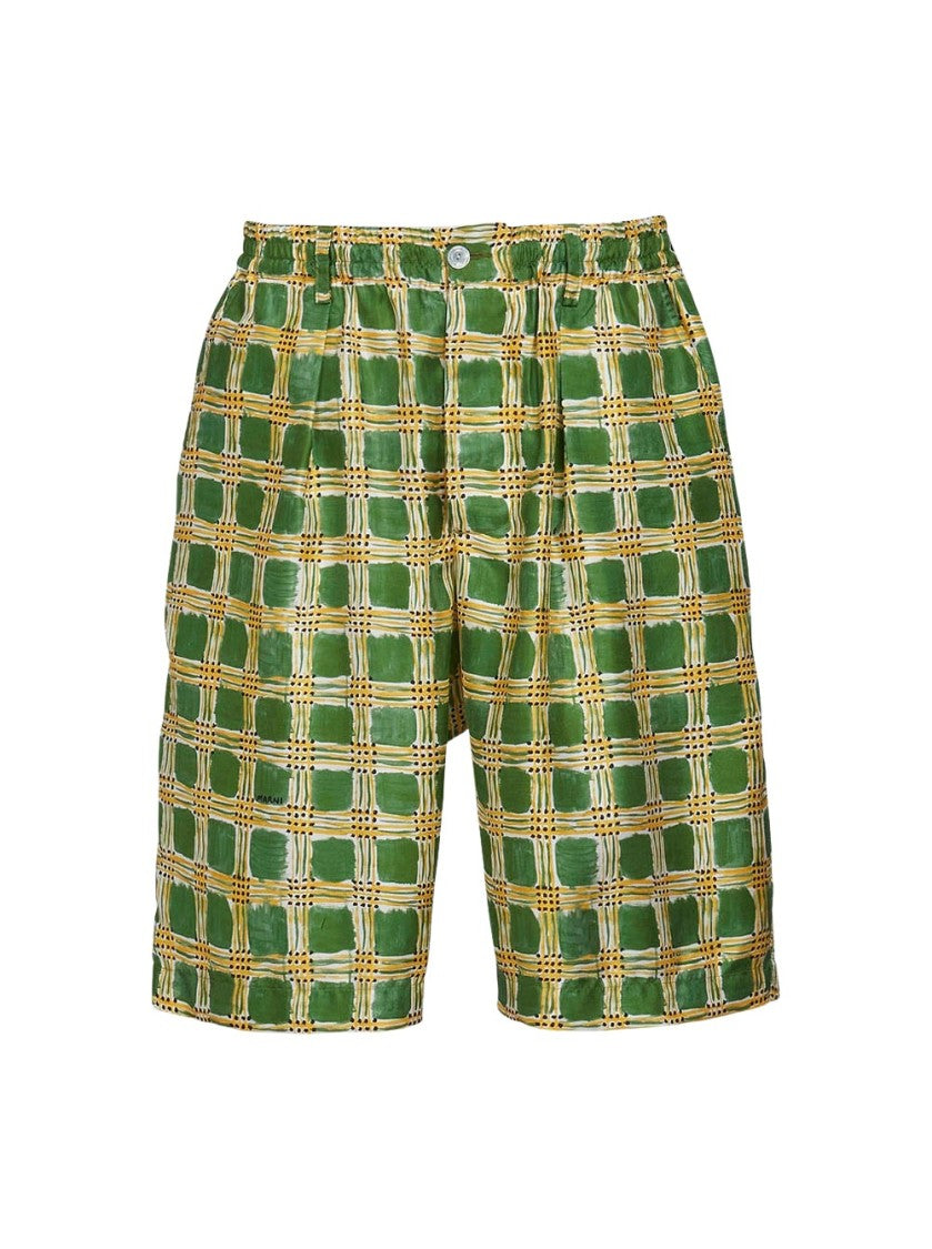 Marni Silk Twill Shorts