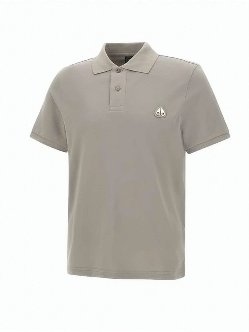 Moose Knuckles Classic Short-Sleeve Polo Shirt With Textured Finish