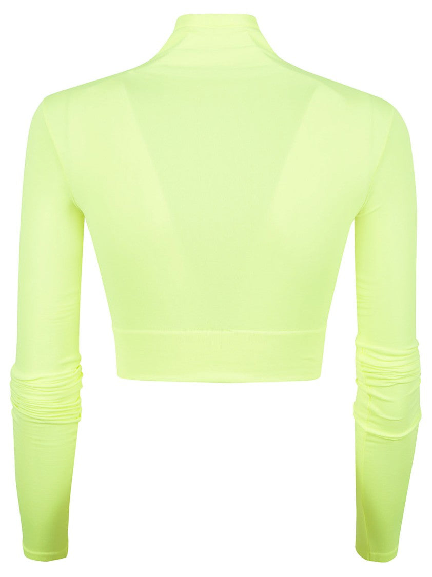 Balenciaga Cropped Sweater With High Neck