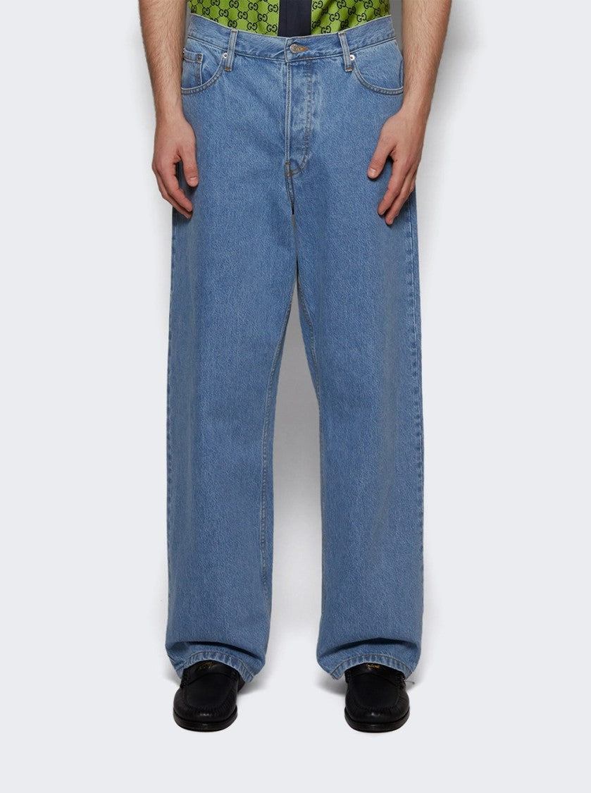 Dries Van Noten Pine Pants Light Blue