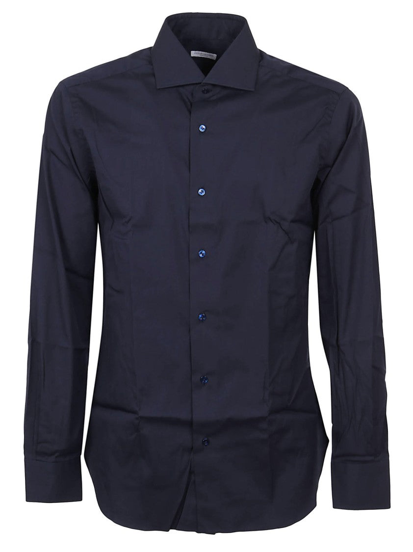 Buonamassa Tailored Long-Sleeved Button-Up Shirt With Classic Collar