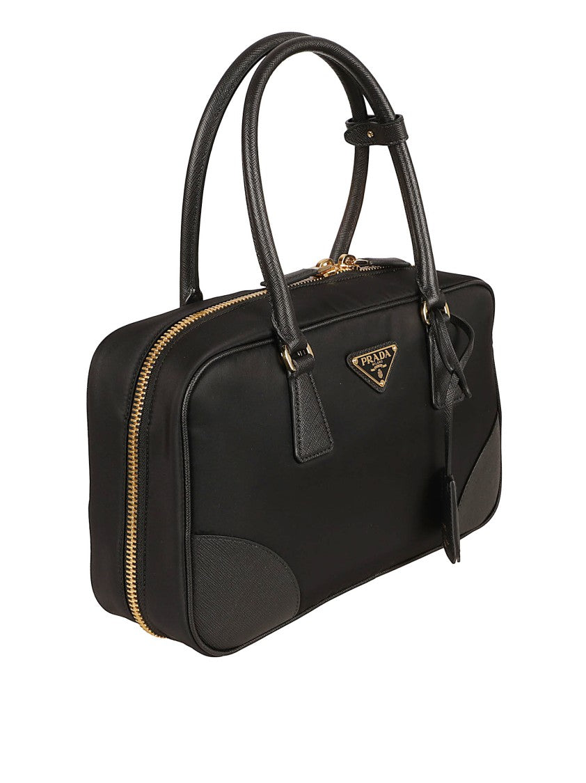 Prada Rectangular Handbag In Recycled Nylon