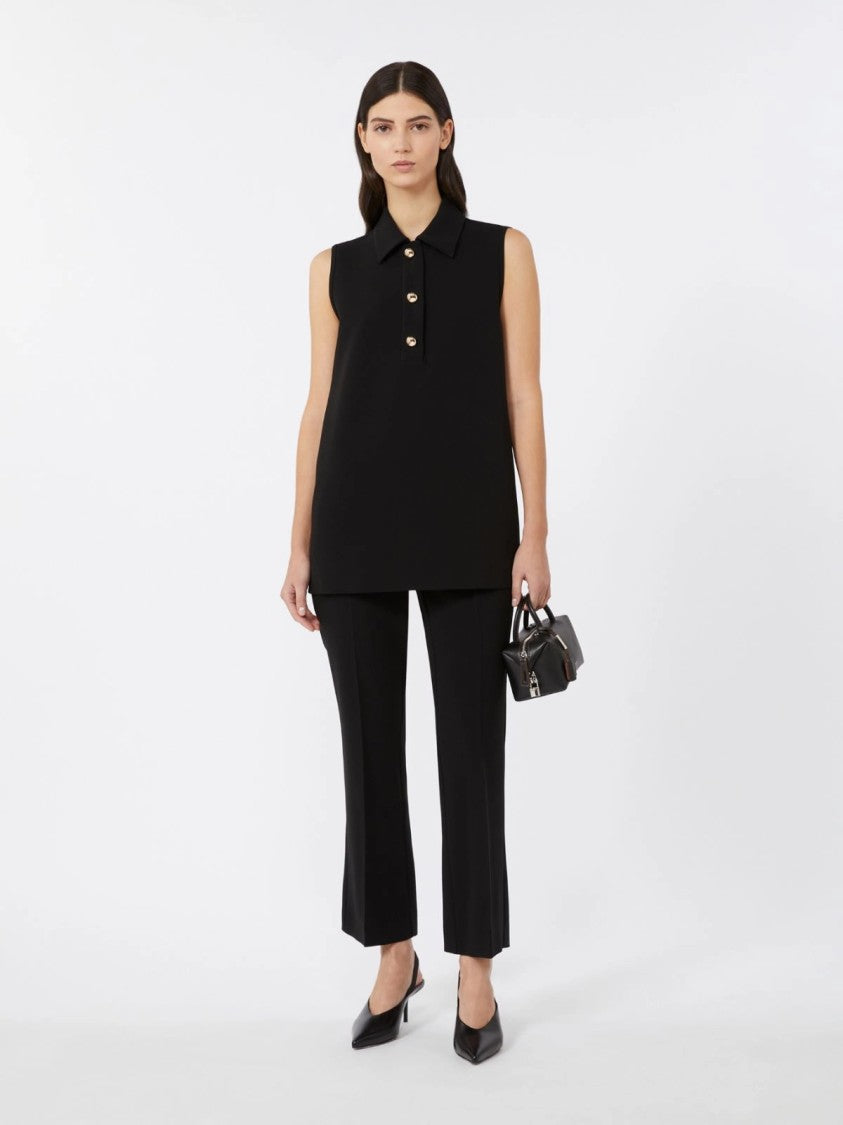 Max Mara Refined Black Polo Sweater
