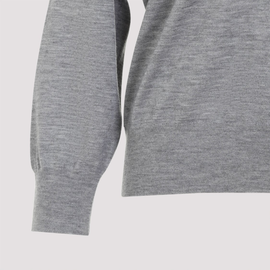 Bottega Veneta Grey V-Neck Cashmere Sweater