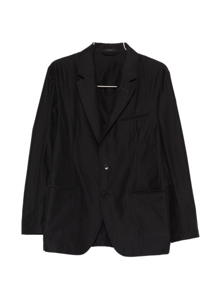 Tom Ford Black V-Cut Lapels Blazer