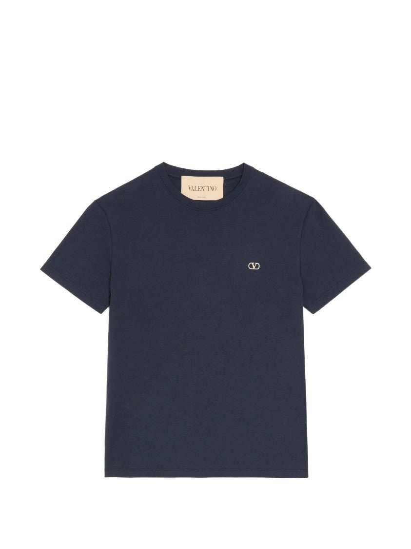 Valentino White Short-Sleeve Cotton T-Shirt