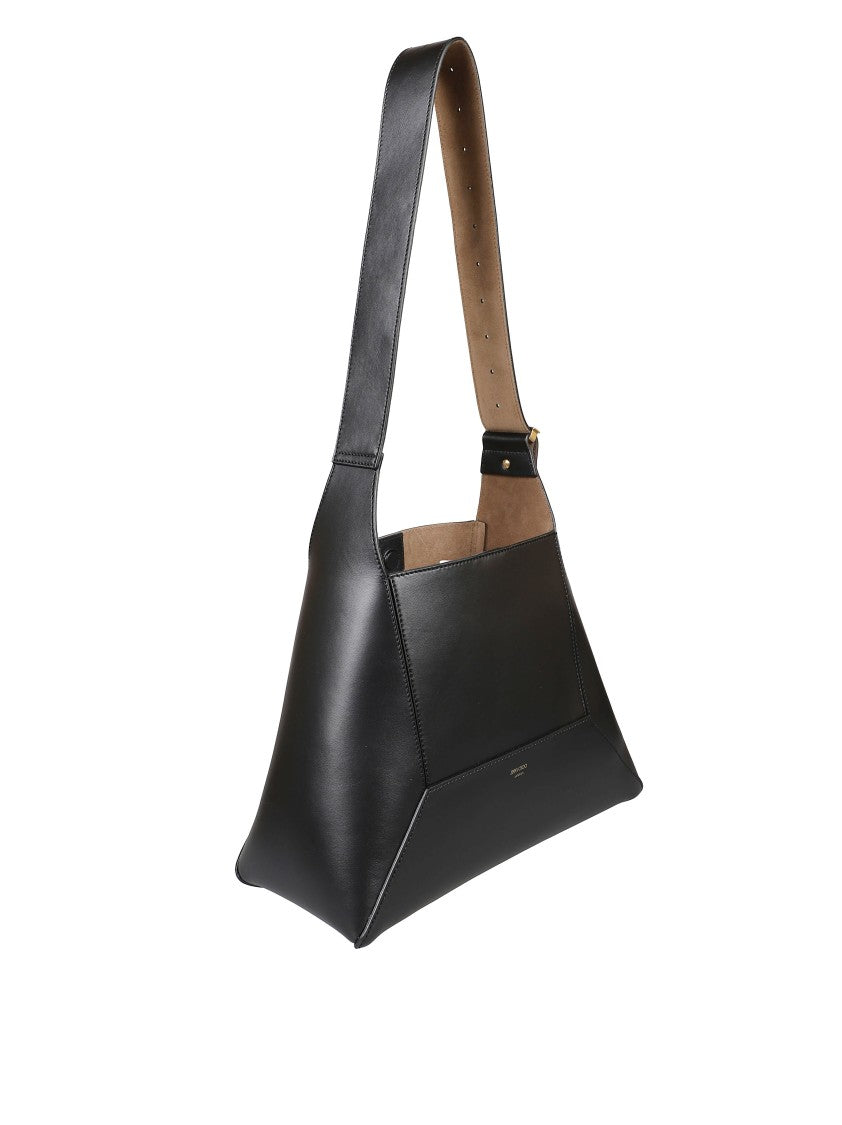 Jimmy Choo Structured Leather Shoulder Bag