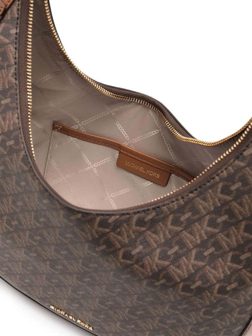 Michael Kors Lg Crescent Tz Hobo Shoulder Bag