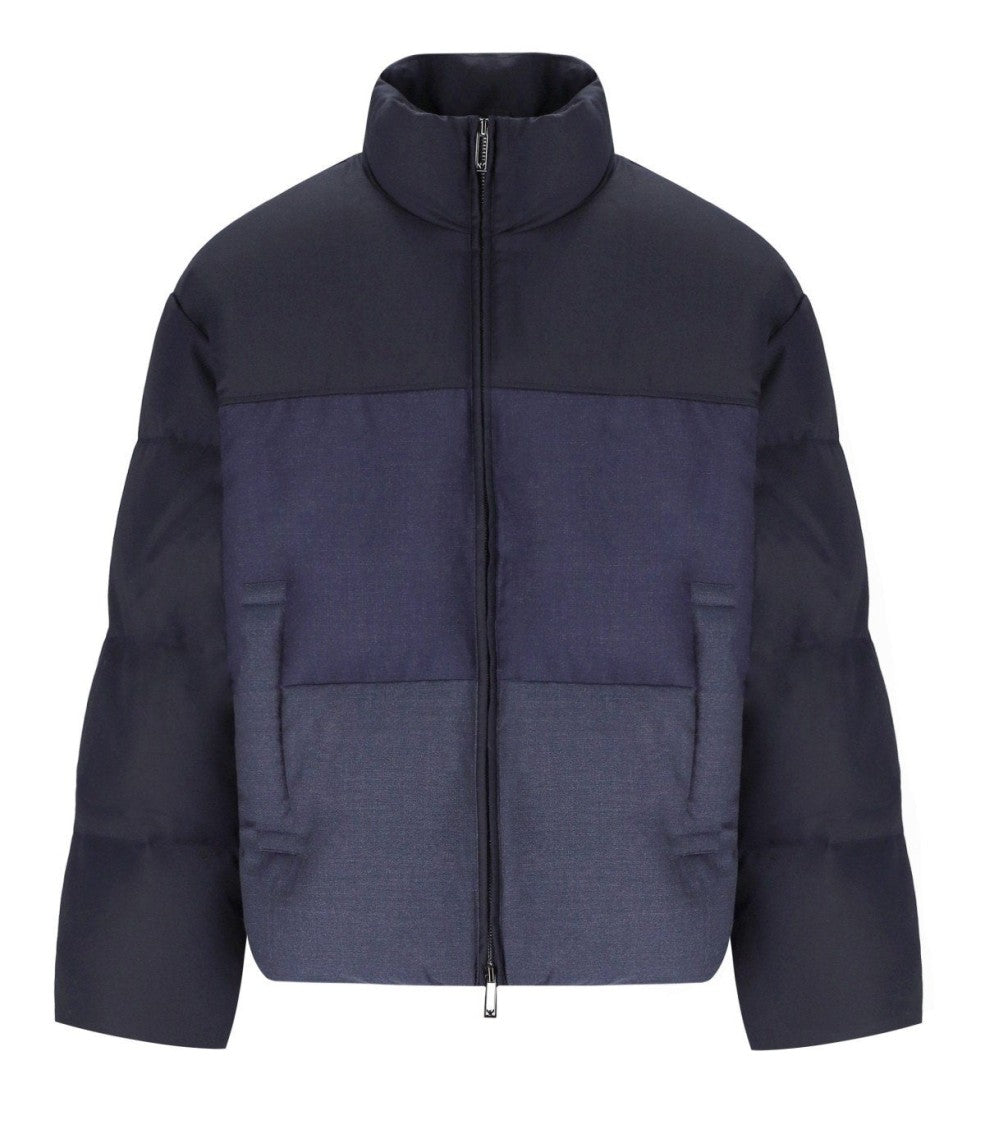 Emporio Armani Blue Degradé Padded Jacket