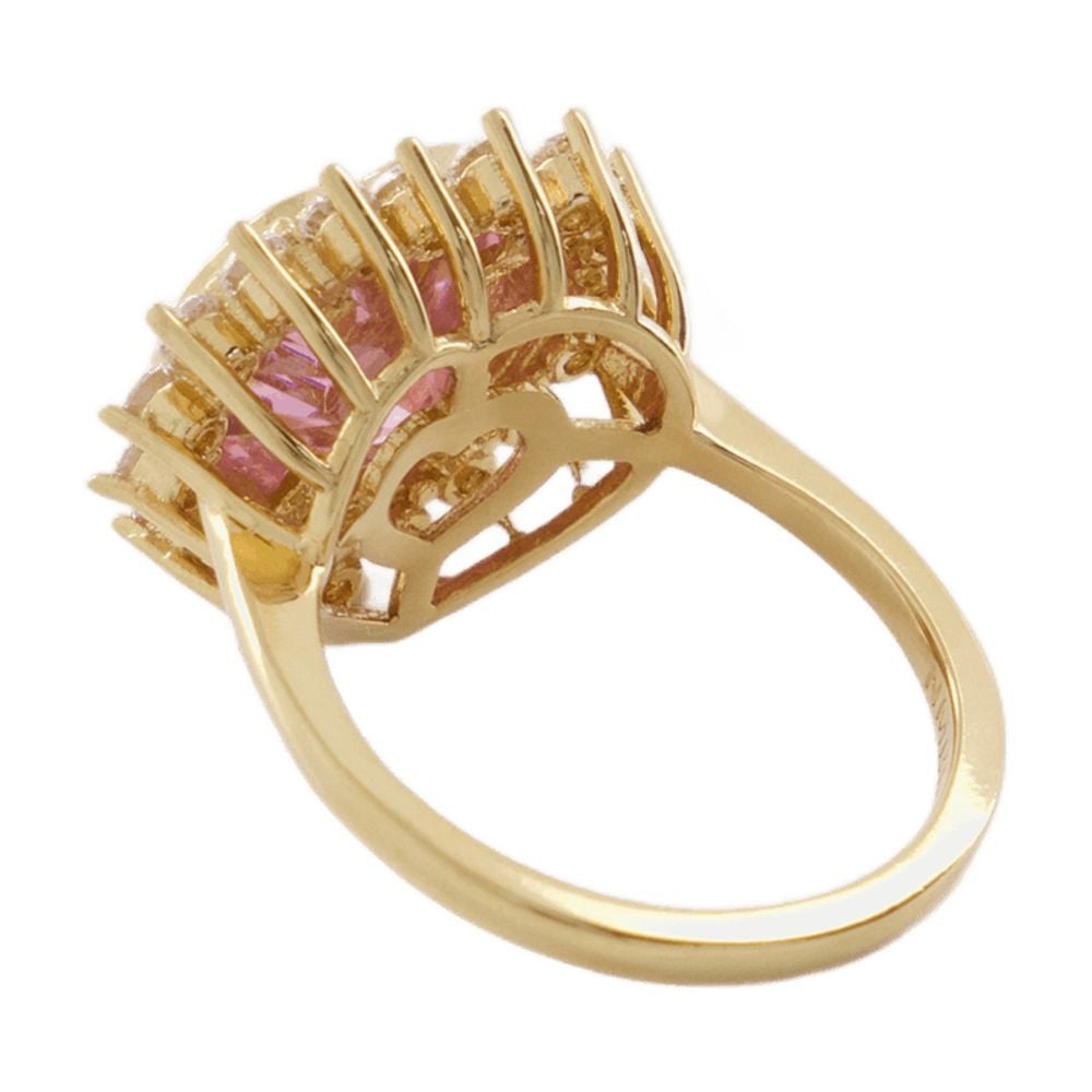 Numbering Rose/Gold Plated N-Dia Heart Ring 1