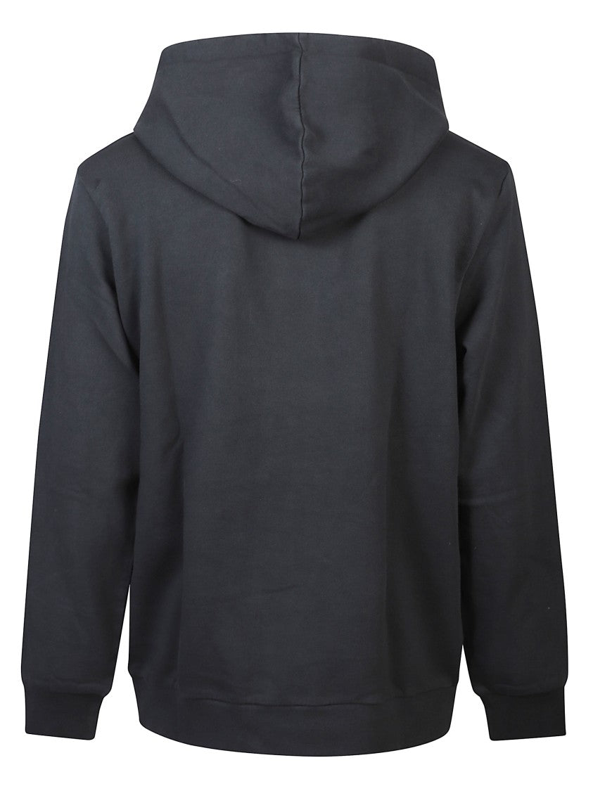 A.P.C. Black Minimalist Logo Cotton Hoodie