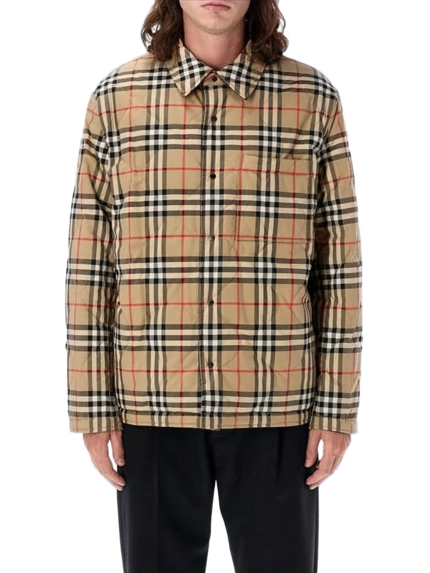 Burberry Reversible Quilted Padded Jacket With Classic Collar