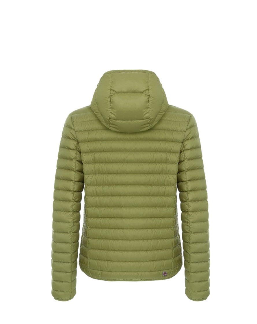 Colmar Quilted Green Padded Jacket Fixed Hood