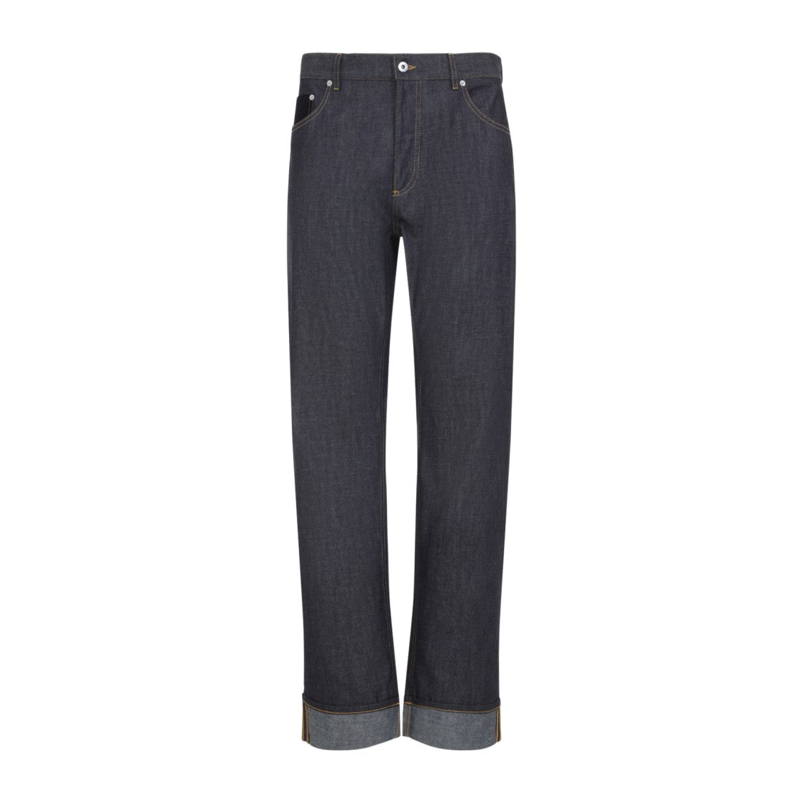 Bottega Veneta Indigo Blue Cotton Denim Trousers