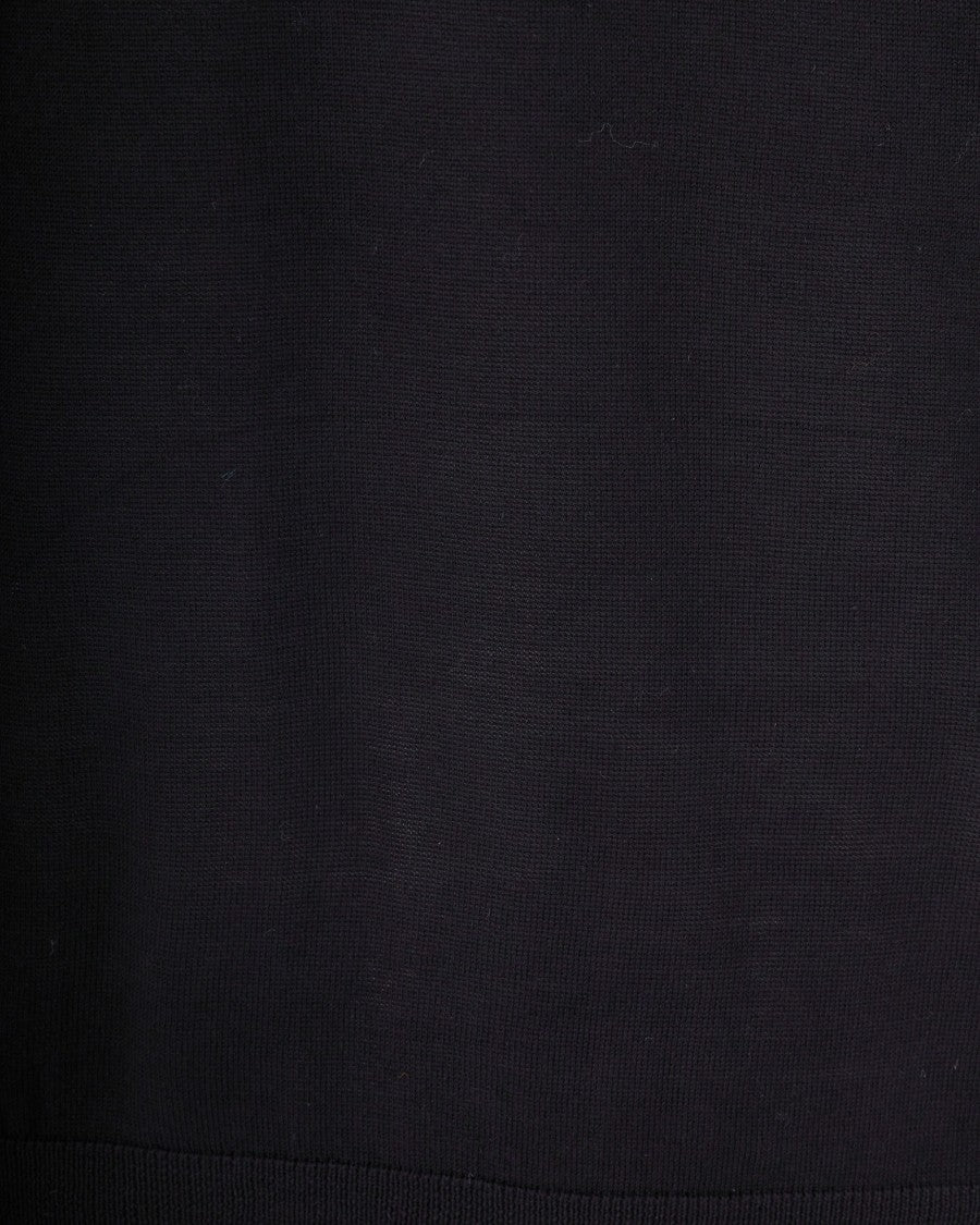 Ballantyne Black Crew Neck Fine Wool Sweater