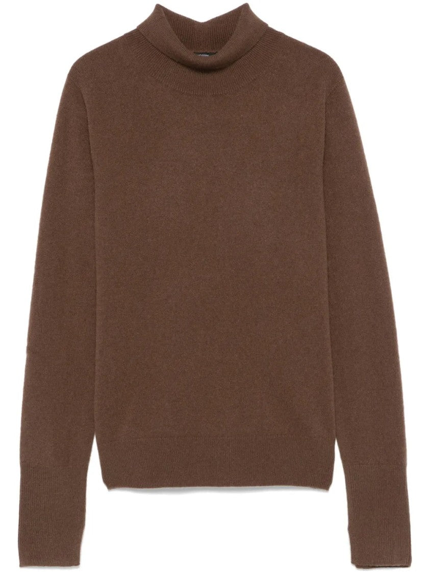Joseph High-Neck Cashmere Sweater With Ribbed Cuffs
