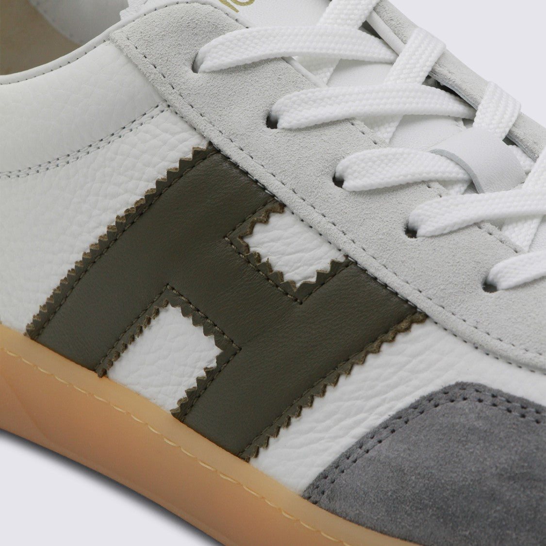 Hogan White Leather Sneakers