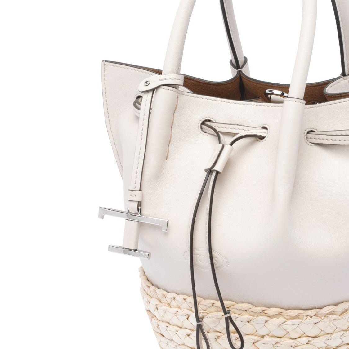 Tod's Structured White Bag With Clean Minimalist Design