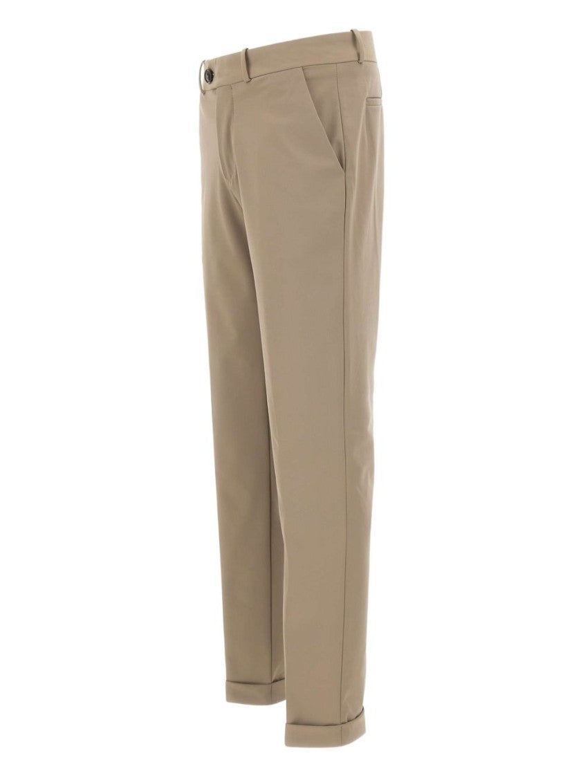 Rrd Brown Tailored Trousers With Classic Waistband