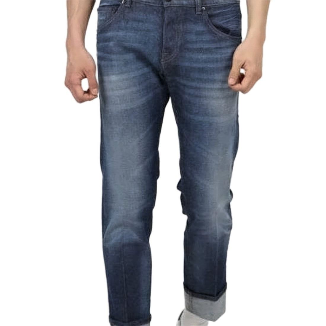 Pt Torino Slim Fit Medium Blue Wash Denim Pants