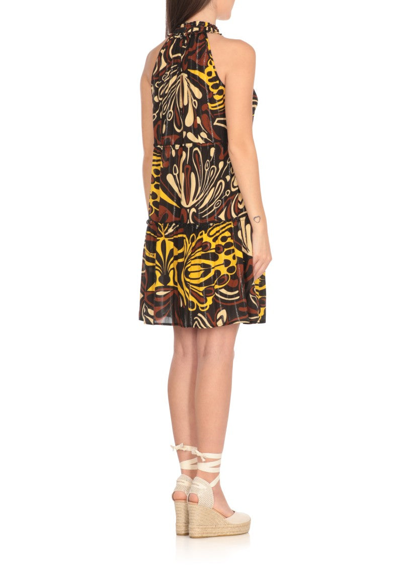 Miss Bikini Contrasting Lurex Viscose Caftan