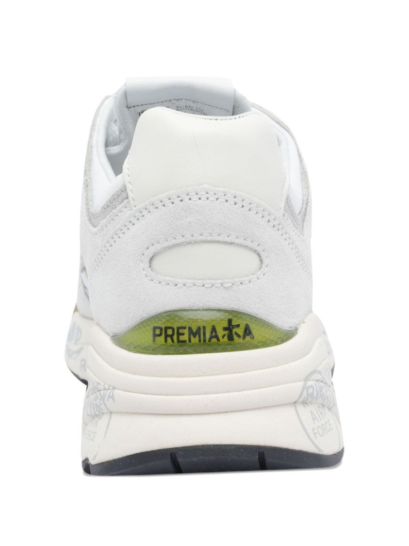Premiata Low-Top Sneakers With Textured Panels And Chunky Sole