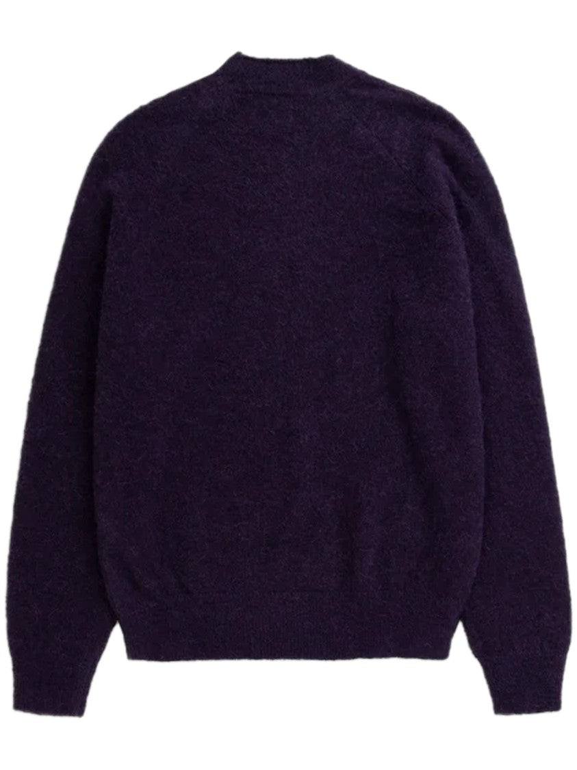 Norse Projects Nordevik Purple Baby Alpaca Crewneck Sweater