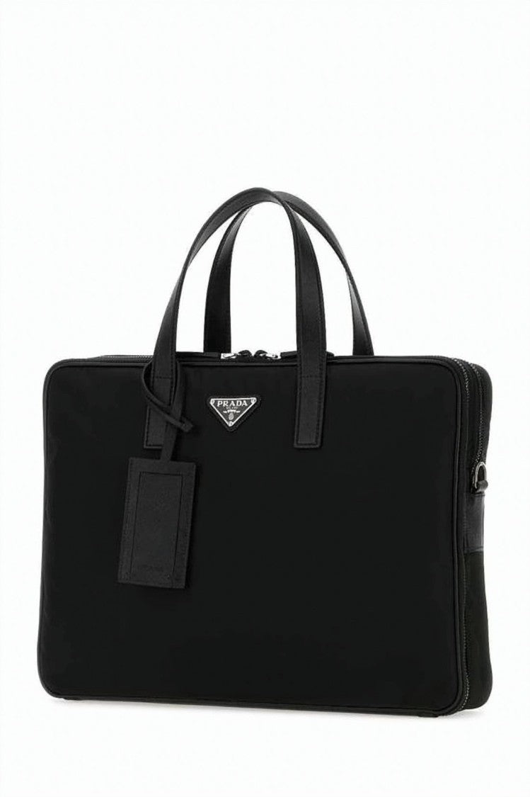 Prada Rectangular Shoulder Bag With Dual Top Handles