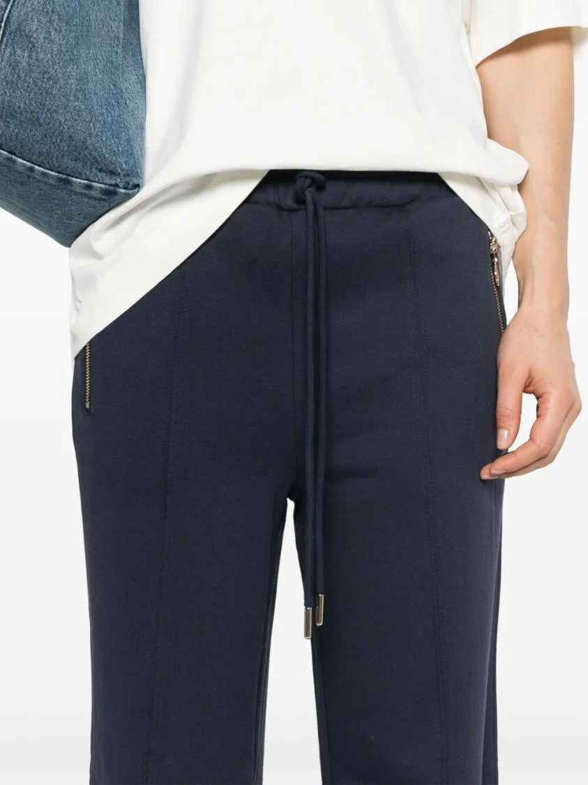 Twin-Set Wide Leg Relaxed Fit Cotton Pants