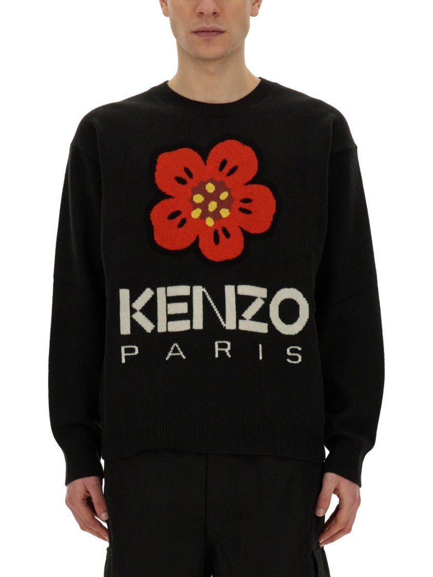 Kenzo Jersey With Embroidery Boke Flower