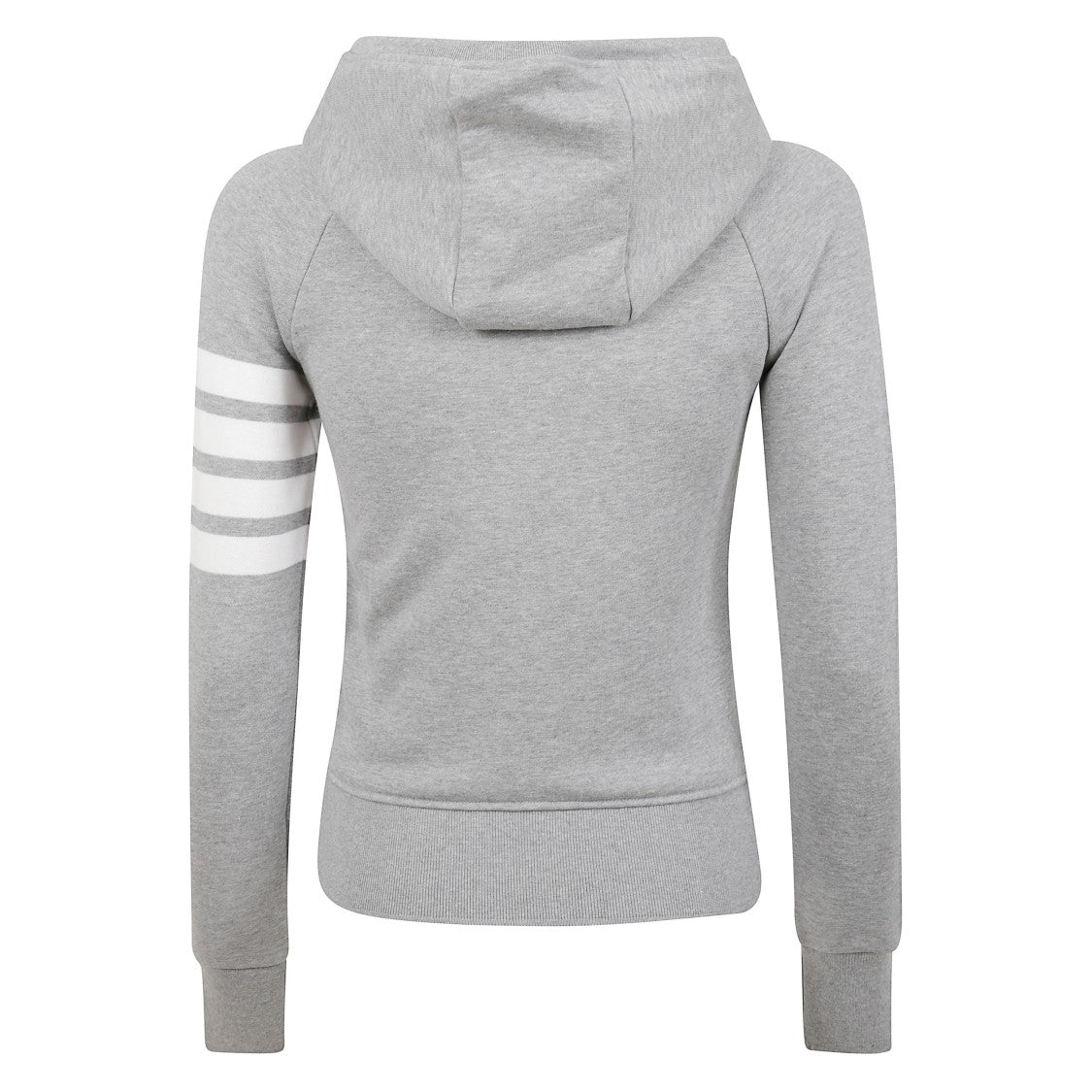 Thom Browne Zip-Up Hoodie With Four-Bar Detail