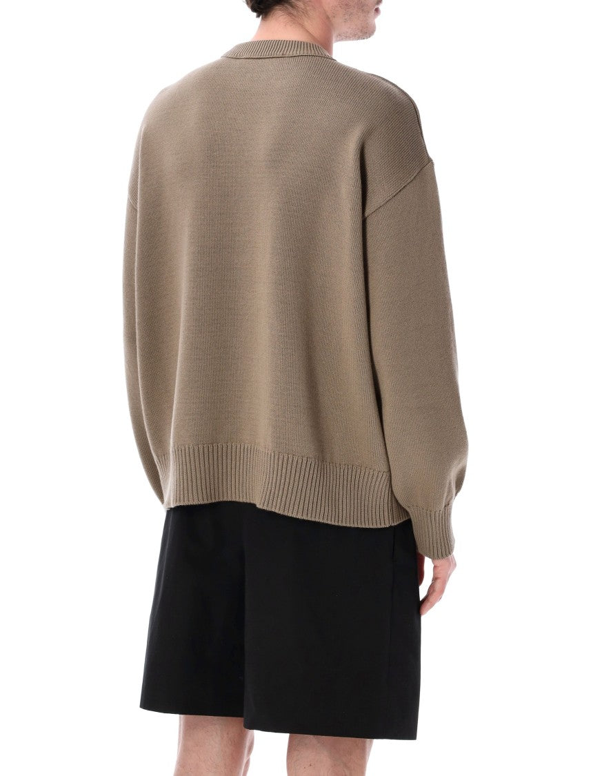 Ami Paris Crewneck Knit Sweater