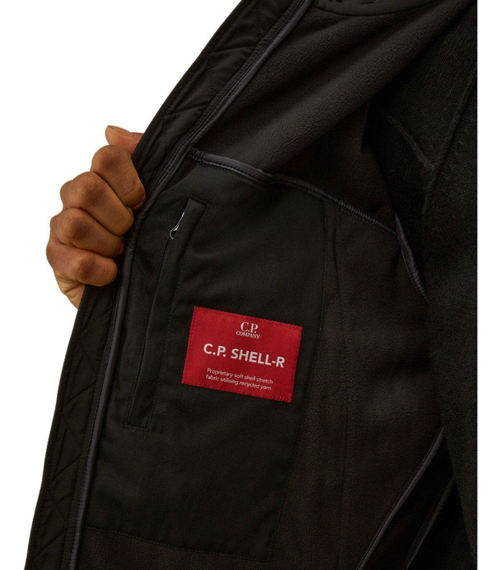 C.P. Company C.P. Shell-R Goggle Black Hooded Jacket