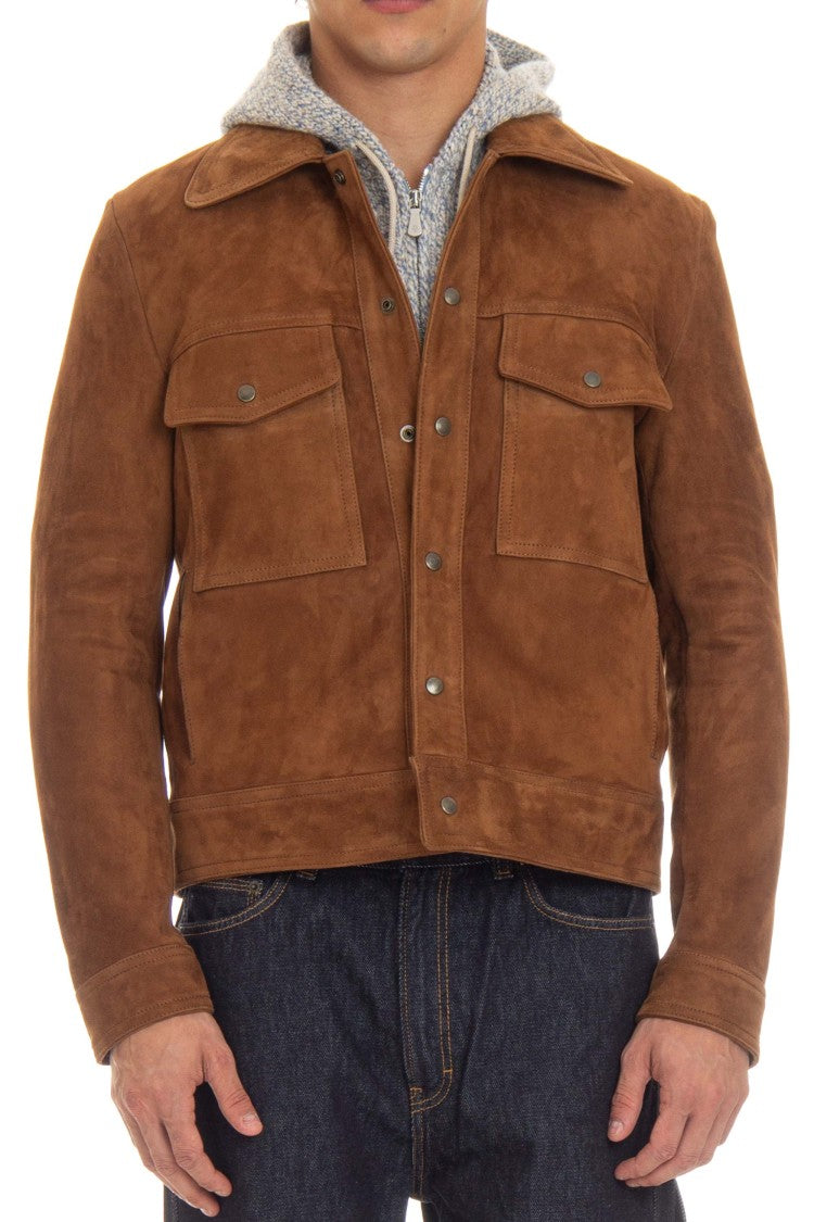 Salvatore Santoro Suede Trucker Jacket