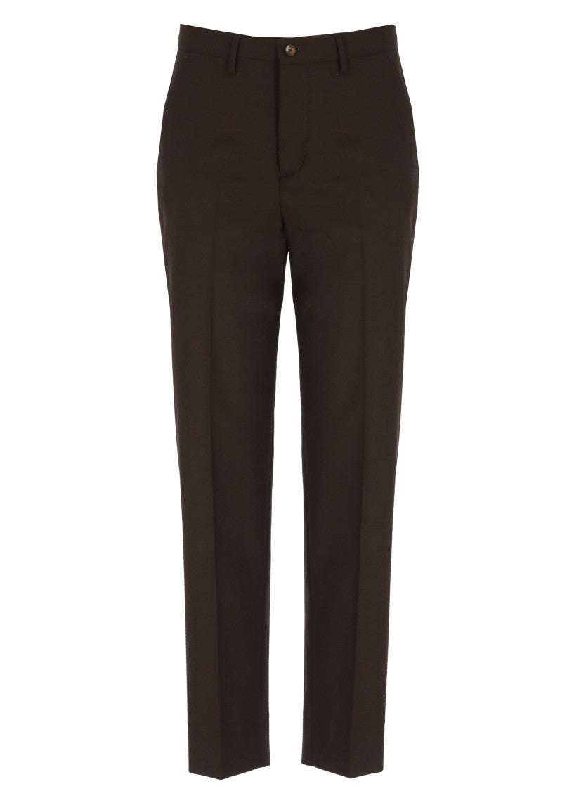 Briglia 1949 Brown Jean Wool-Blend Pants