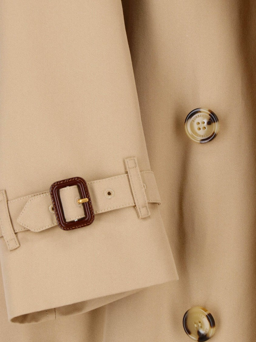 Burberry Beige The Kensington Cotton Gabardine Trench Coat